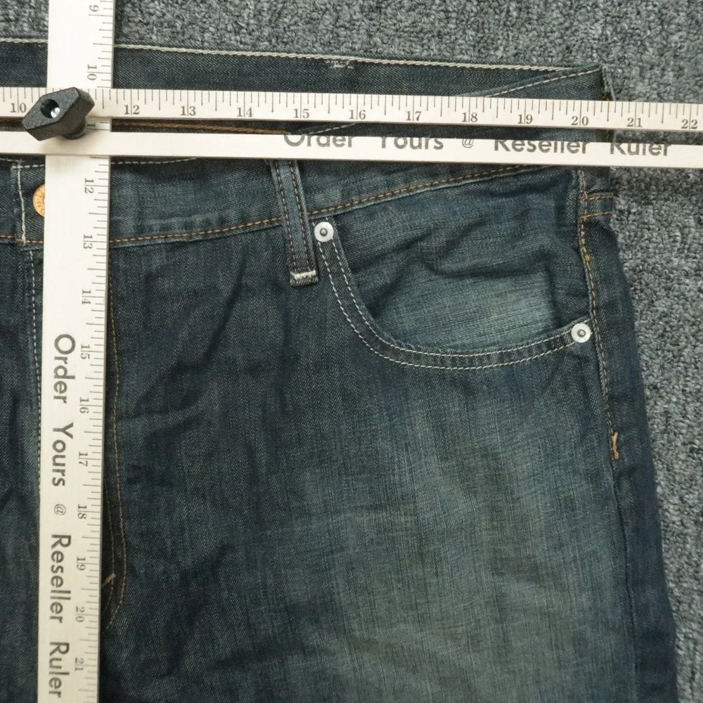 Levis Jeans Mens 42x32 Blue 527 Slim Bootcut 5 Pocket Denim‎
